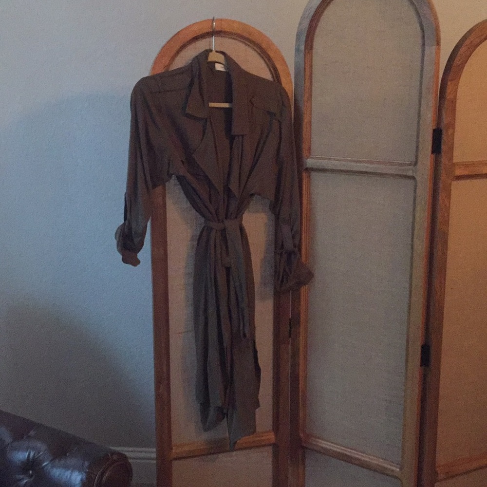 Carly Jean Los Angeles Drapey Trench Coat